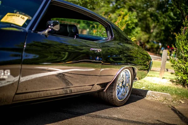 Een Close Shot Van Een Vintage Auto — Stockfoto