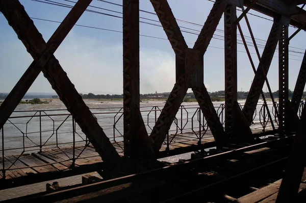 Antiguo Puente Hierro Sobre Río Sao Francisco — Foto de Stock