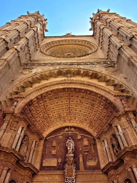 晴れた日にはパルマ大聖堂の低い角度 — ストック写真