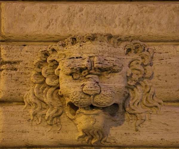 Левовий Маскарон Стіні — стокове фото