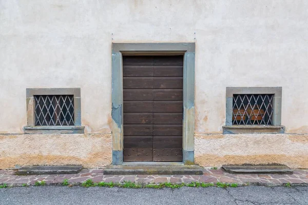 Oude Deur Van Kerk Van San Donato Lombardije Italië — Stockfoto