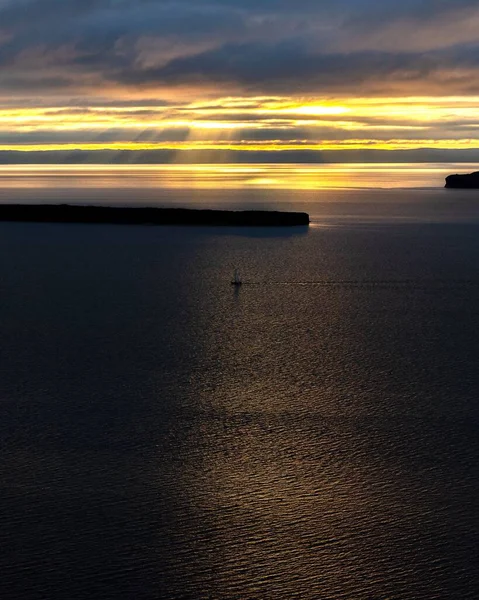 Vertical Shot Sunset Beach Newfoundland — Stock Photo, Image