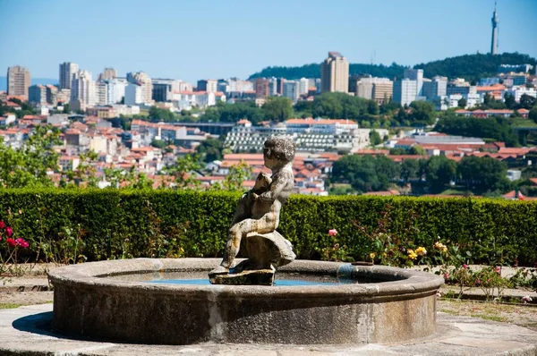 Una Hermosa Fuente Oporto Portugal — Foto de Stock