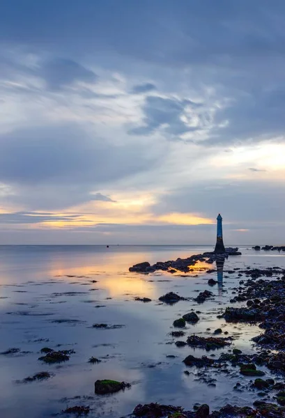 Farol Phillip Lucette Ness Foz Rio Teign Shaldon Devon — Fotografia de Stock