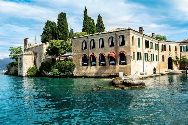 Eine Nahaufnahme Des San Vigilio Gardasee Italien — Stockfoto