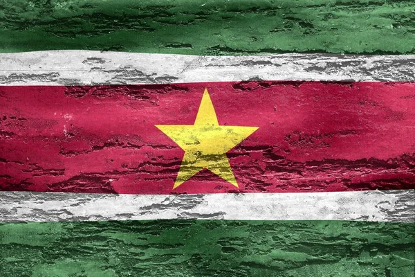 Surinam Bayrağının Bir Görüntüsü — Stok fotoğraf