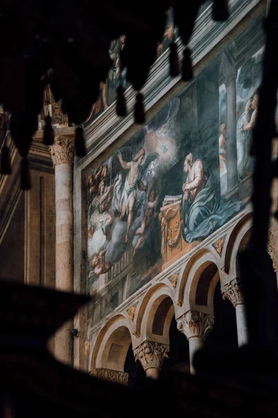 Retrato Vertical Interior Catedral Metropolitana São Lourenço — Fotografia de Stock