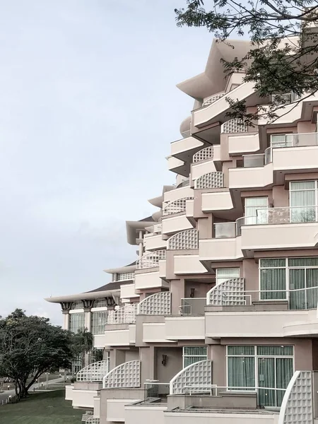 Design Esterno Moderno Edificio Residenziale Brunei — Foto Stock
