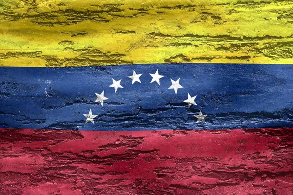 Una Ilustración Bandera Venezuela Sobre Fondo Concreto — Foto de Stock