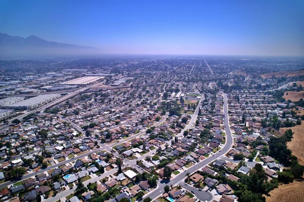 Una Toma Aérea Suburban Southern California — Foto de Stock