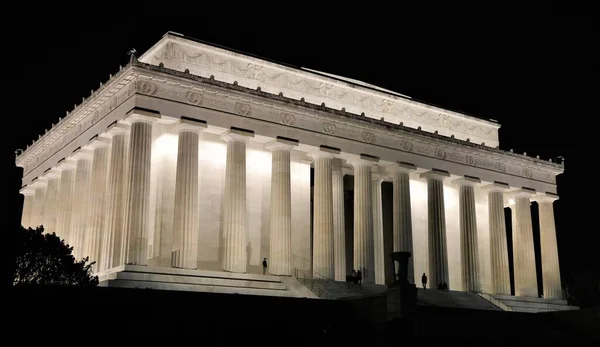 Das Lincoln Memorial Washington Der Nacht — Stockfoto