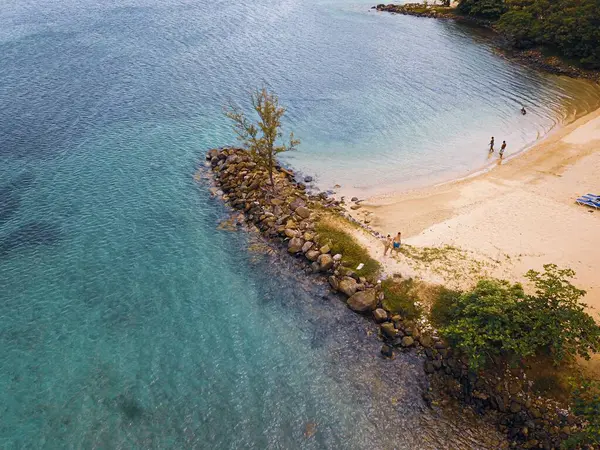 Ein Schöner Blick Auf Den Karibischen Strand Sommer — Stockfoto