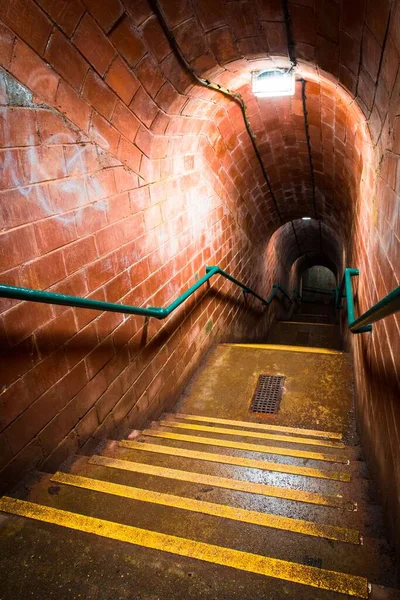 Plan Vertical Des Escaliers Tunnel Des Contrebandiers — Photo
