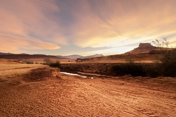 Natursköna Klippiga Landskapet Östra Kapprovinsen Tidigt Morgonen Sydafrika — Stockfoto