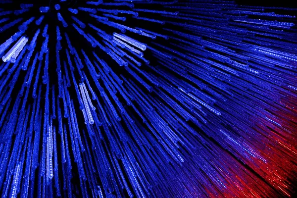 Eine Psychedelische Decke Mit Blauen Und Roten Lichtern Der Disco — Stockfoto