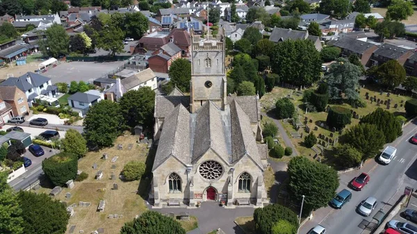 Una Vista Aérea Iglesia Santa María Charlton Kings —  Fotos de Stock