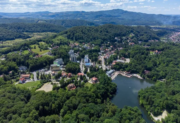 Landscape Sovata Resort Romania Seen Summer Dron — Stock Photo, Image