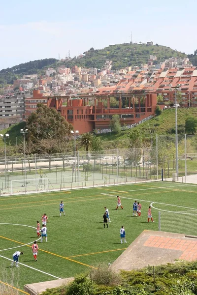 Amateurfußballmannschaft Barcelona Spanien — Stockfoto