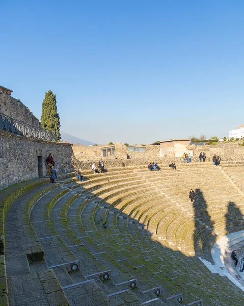 Anfiteatro Pompei Una Giornata Sole — Foto Stock