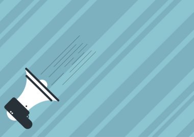 Hızlı Yeni Duyuru Yapan Bir Megafon