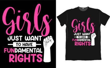 Feministler için bir tişört baskısı için 