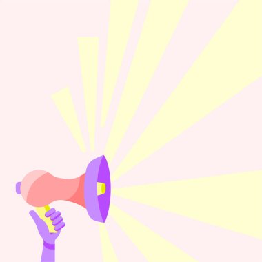 El ele tutuşmanın bir çizimi. Güneş ışını ile birlikte duyuru yapıyor.