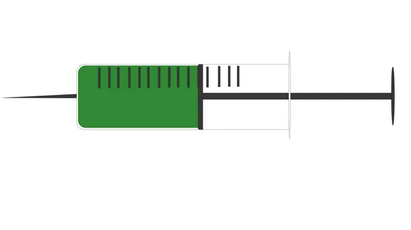 Spruta Grafik Med Grön Vätska — Stock vektor