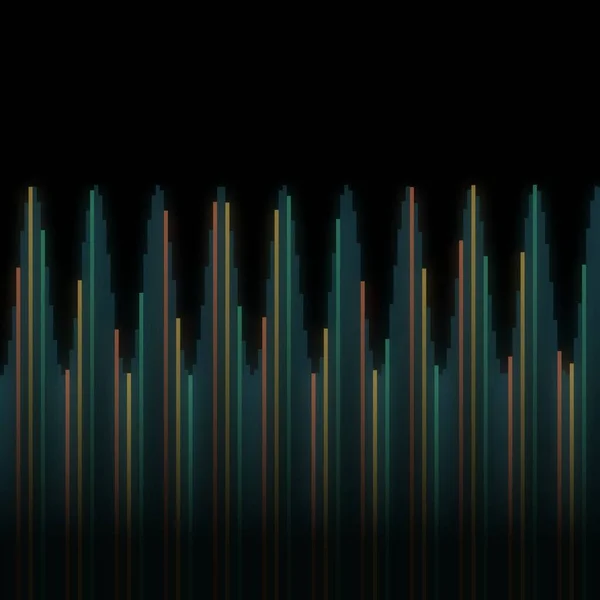 Ilustración Colorida Abstracta Del Elemento Ecualizador Frecuencia Sonido Estilizado Líneas — Foto de Stock