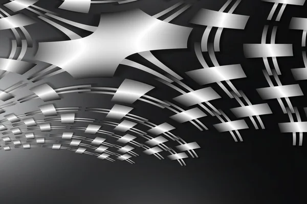 Jednoduchá Tapeta Černým Pozadím Stříbrnými Vzory — Stock fotografie