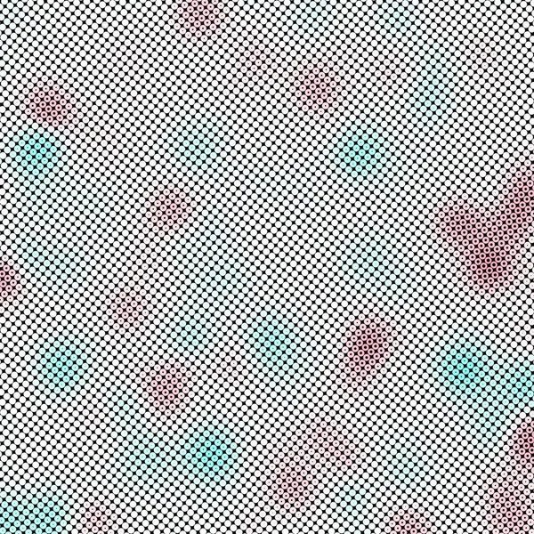 Modern Snygg Halftone Textur Med Slumpmässiga Flerfärgade Storlek Cirklar Och — Stockfoto