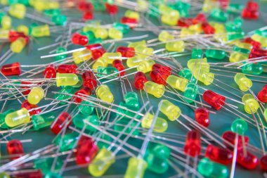 arduino devreleri için renkli elektronik diyotlar