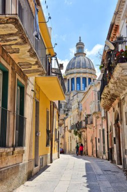 İtalya 'nın Sicilya kentindeki Ragusa binası.