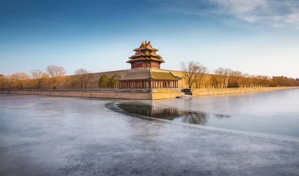Живописный Вид Знаменитый Forbidden City Дворцовый Комплекс Районе Донгуг Пекин — стоковое фото