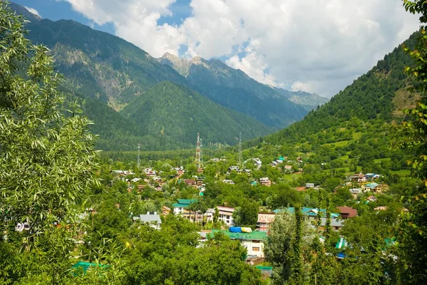 Gli Spettatori Dalla Cima Della Collina Aru Valley Pahalgam Kashmir — Foto Stock