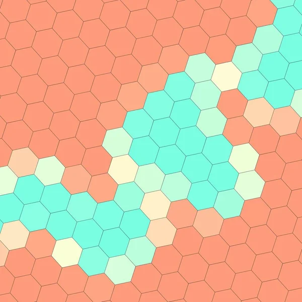 Geometria Esagono Parete Texture Sfondo Multicolore Nido Ape Modello Carta — Foto Stock