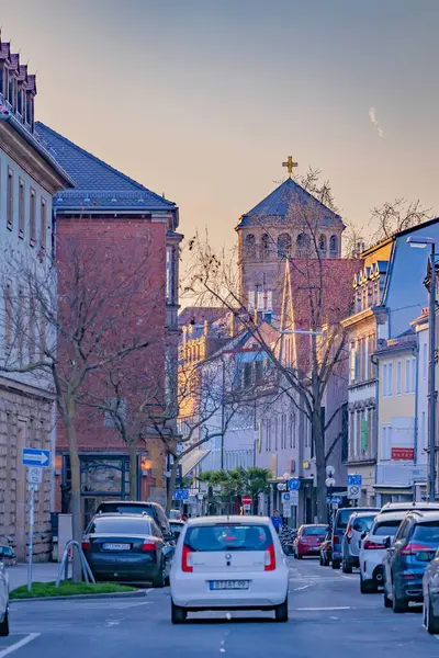 Φωτογραφία Κτιρίων Και Εκκλησίας Στο Bayreuth Γερμανία — Φωτογραφία Αρχείου