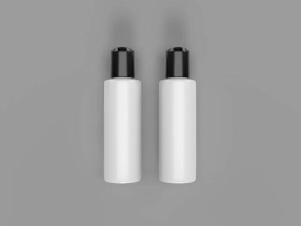 2本のスプレーボトルの3Dレンダリングイラスト — ストック写真