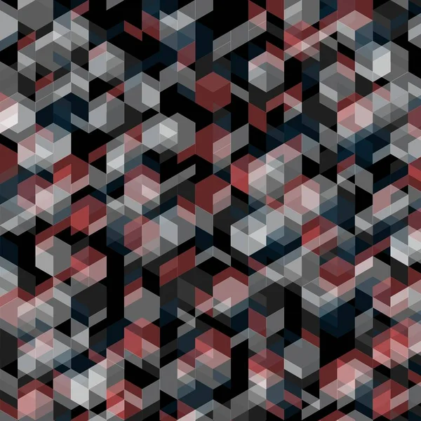 Abstracte Decoratieve Illustratie Van Zeshoek Driehoekig Grid Vorm Mozaïek Patroon — Stockfoto