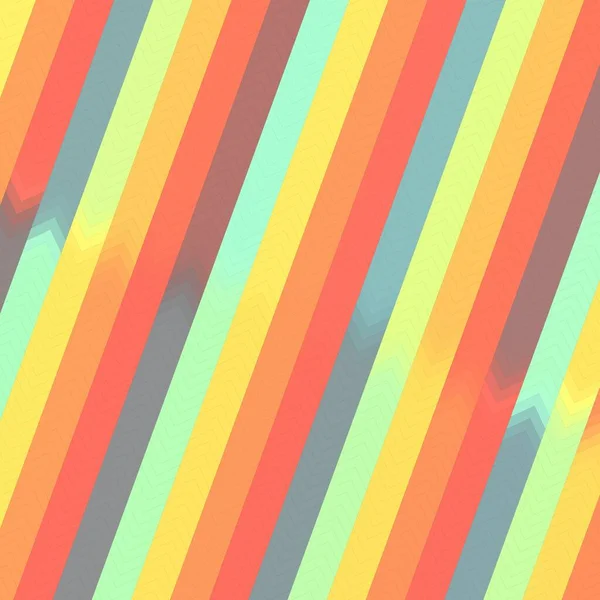 Abstracto Decorativo Multicolor Zigzag Patrón Geométrico Con Ilustración Degradado Fondo — Foto de Stock