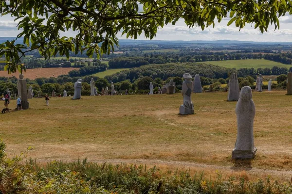 Die Skulpturen Tal Der Heiligen Der Bretagne Frankreich — Stockfoto