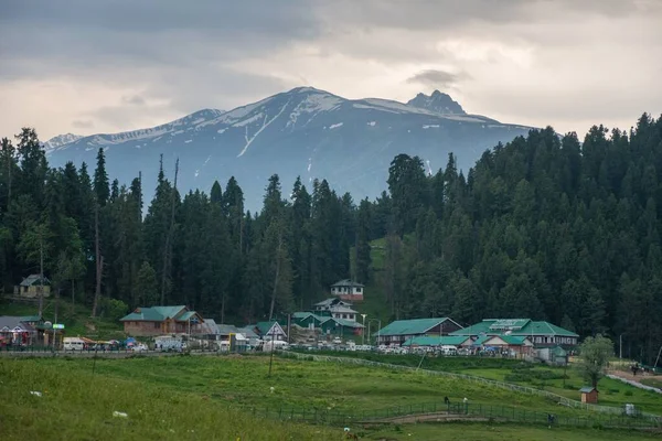 굴마르그 Gulmarg 카슈미르 인기있는 목적지인 여름의 구릉지이다 — 스톡 사진