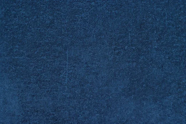 Μακροεντολή Υφή Φόντο Φόντο Μιας Μπλε Βαμβακερή Πετσέτα — Φωτογραφία Αρχείου