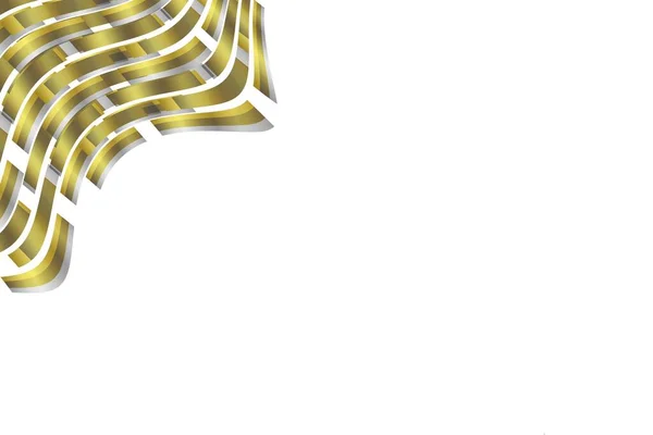 Eine Wiedergabe Von Tapeten Mit Gold Und Khaki Geometrischen Formen — Stockfoto