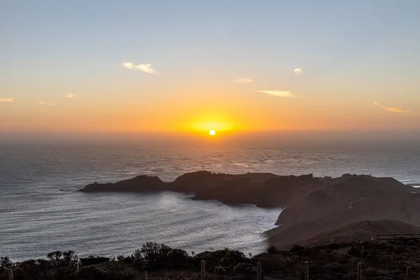 加利福尼亚旧金山太平洋上空美丽的落日照片 — 图库照片