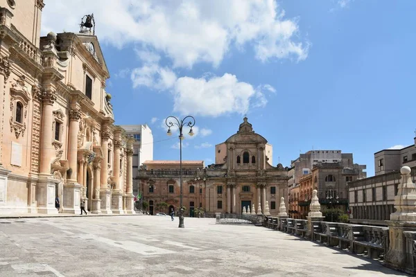 Building City Ragusa Sicily Italy — Stock Photo, Image