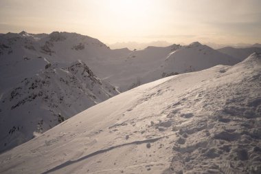 İskoçya 'da manzaralı bir kış manzarası