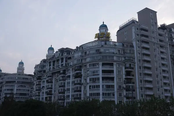 Una Hermosa Vista Los Edificios Arquitectura Única Ciudad Shanghai —  Fotos de Stock