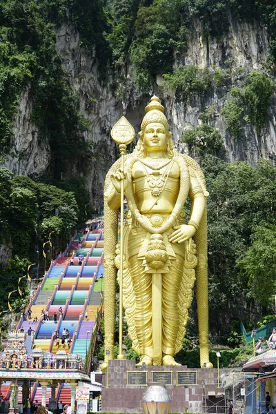 Vertical Shot Arulmigu Murugan Statue Batu Caves Malaysia — Stock Photo, Image