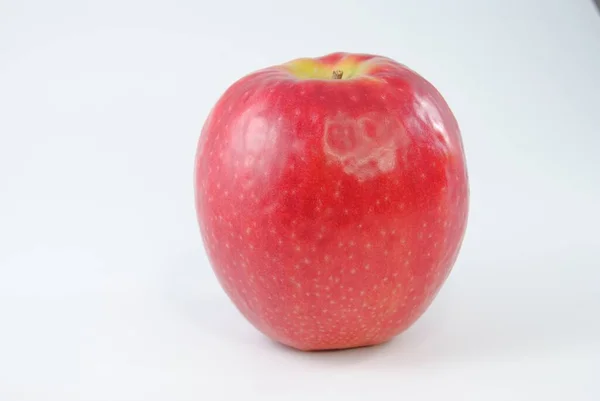 Roter Apfel Nahaufnahme Hintergrund — Stockfoto