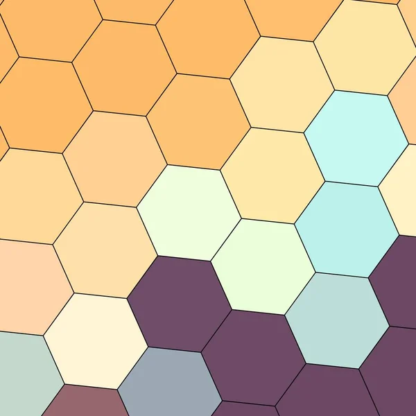 Geometrie Sechseck Wand Textur Hintergrund Mehrfarbig Wabenmuster Tapete — Stockfoto